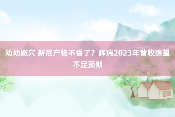 幼幼嫩穴 新冠产物不香了？辉瑞2023年营收瞻望不足预期