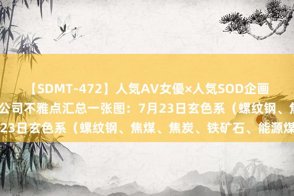 【SDMT-472】人気AV女優×人気SOD企画 女優祭7時間40分 期货公司不雅点汇总一张图：7月23日玄色系（螺纹钢、焦煤、焦炭、铁矿石、能源煤等）