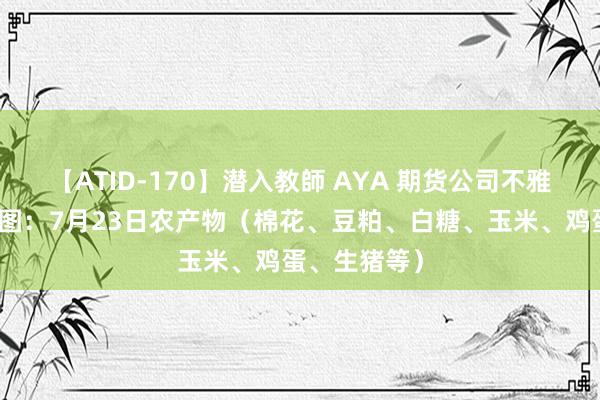 【ATID-170】潜入教師 AYA 期货公司不雅点汇总一张图：7月23日农产物（棉花、豆粕、白糖、玉米、鸡蛋、生猪等）