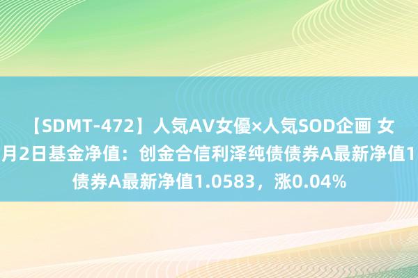 【SDMT-472】人気AV女優×人気SOD企画 女優祭7時間40分 8月2日基金净值：创金合信利泽纯债债券A最新净值1.0583，涨0.04%