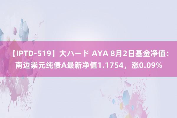 【IPTD-519】大ハード AYA 8月2日基金净值：南边崇元纯债A最新净值1.1754，涨0.09%