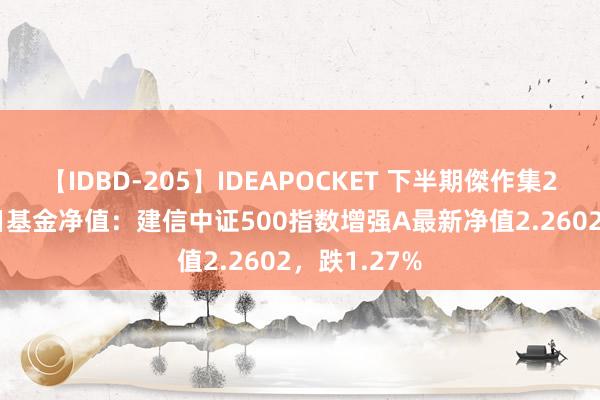 【IDBD-205】IDEAPOCKET 下半期傑作集2009 8月2日基金净值：建信中证500指数增强A最新净值2.2602，跌1.27%