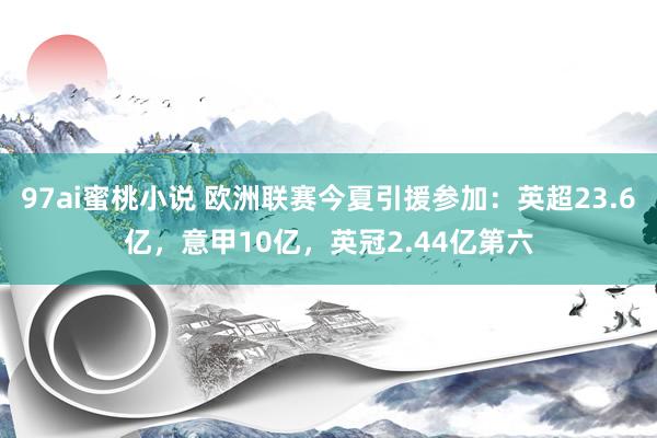 97ai蜜桃小说 欧洲联赛今夏引援参加：英超23.6亿，意甲10亿，英冠2.44亿第六